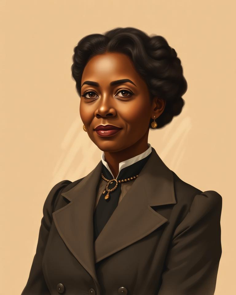 Portrait of Alice H. Parker, pioneering inventor of central heating